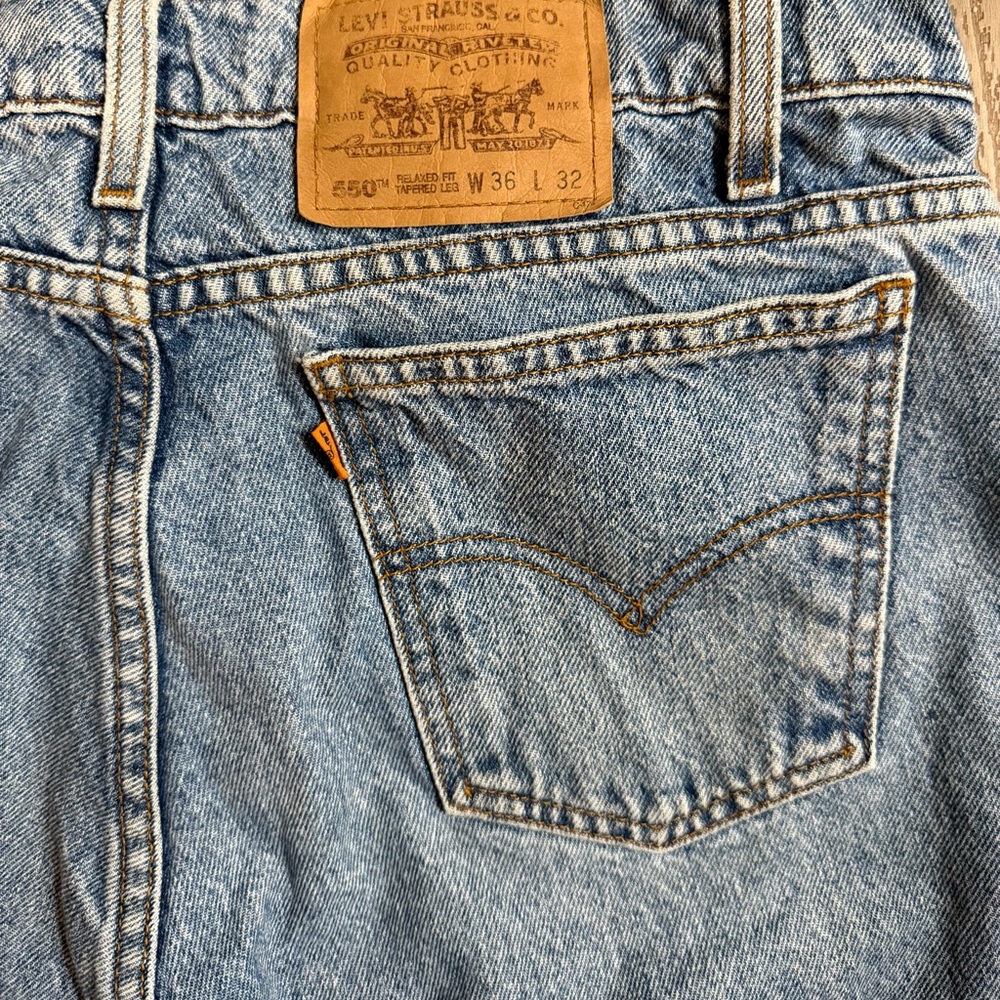 1996 Vintage Levi 550 W36 L32 - Picture 3 of 9